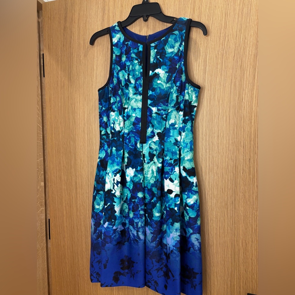 Vince Camuto Blue Floral Dress
